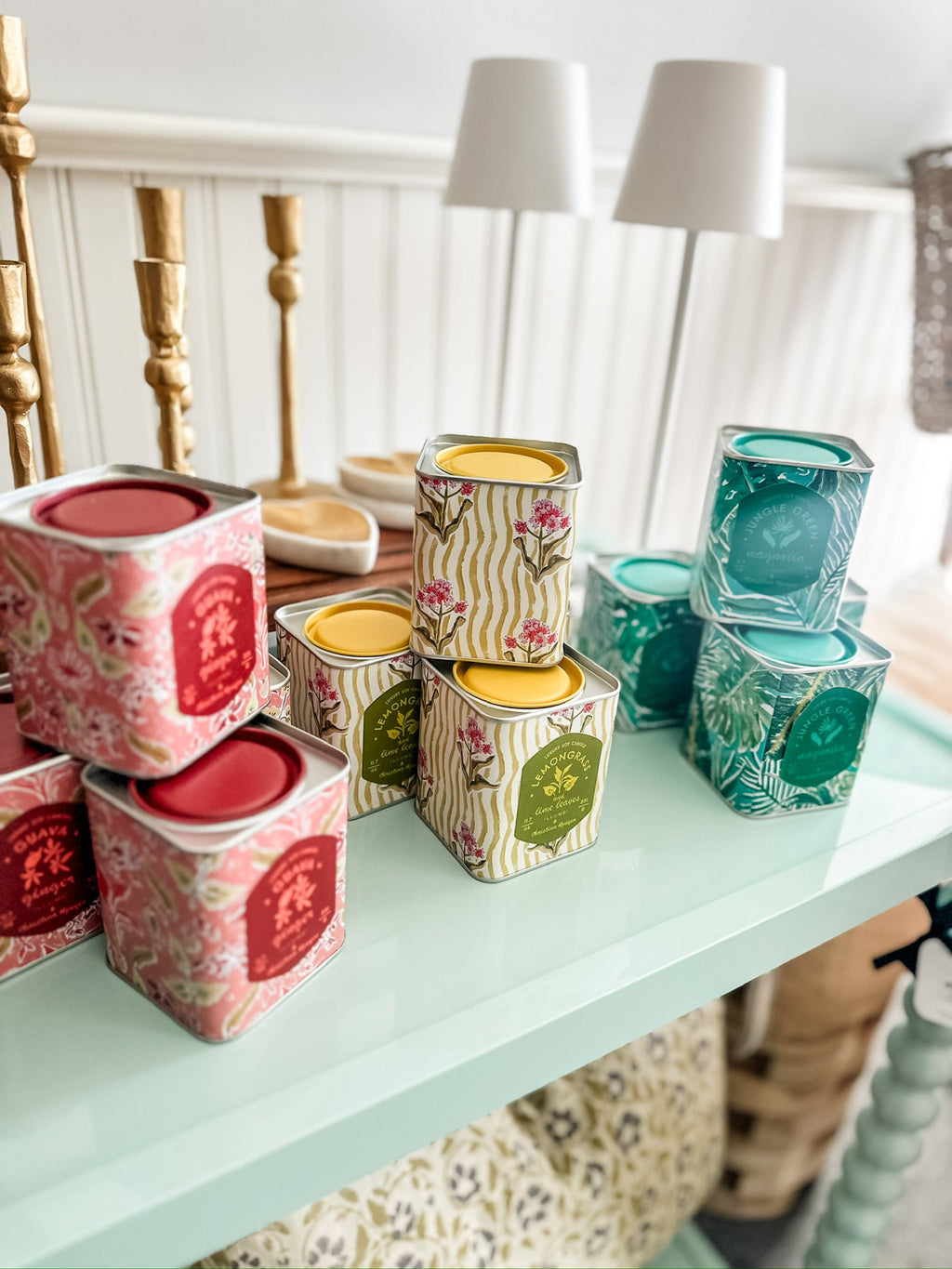 Printed Tin candle -Three varieties