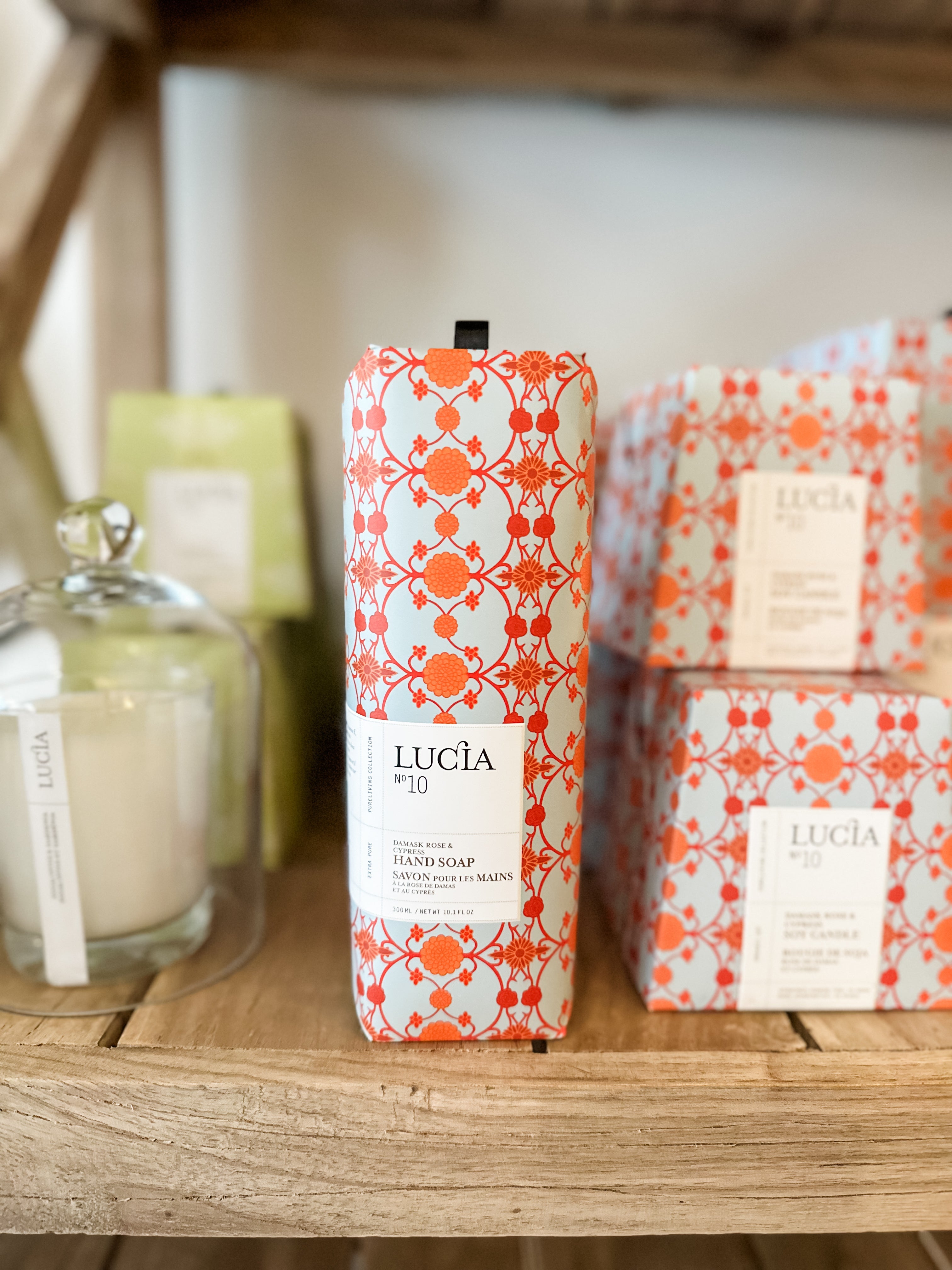 No. 10 Rose Damask + Cypress Liquid Hand Soap