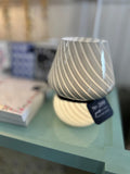 Hand-Blown Art Glass LED Table Lamp with Touch Sensor
