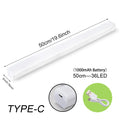 Motion Sensor LED Night Light - Wireless Rechargeable Type C Cabinet and Wardrobe Lamp for Kitchen Staircase Backlight
