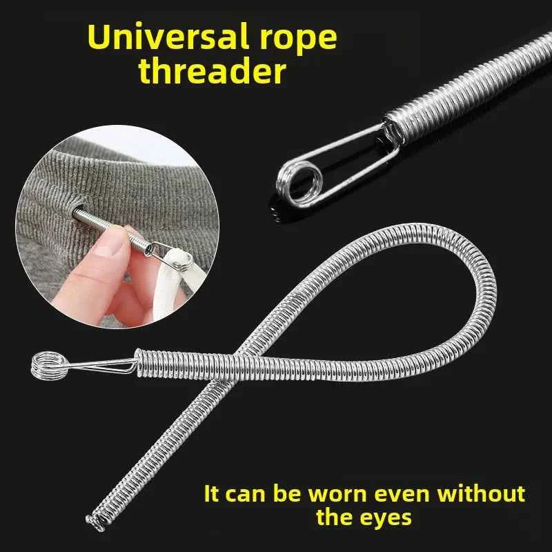 Bendable Drawstring Threader Clip for Pants and Hoodies - Flexible Elastic Band Lace Cord DIY Sewing Accessory