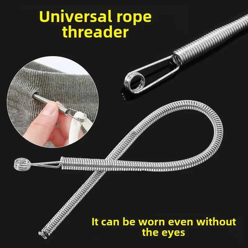 Bendable Drawstring Threader Clip for Pants and Hoodies - Flexible Elastic Band Lace Cord DIY Sewing Accessory