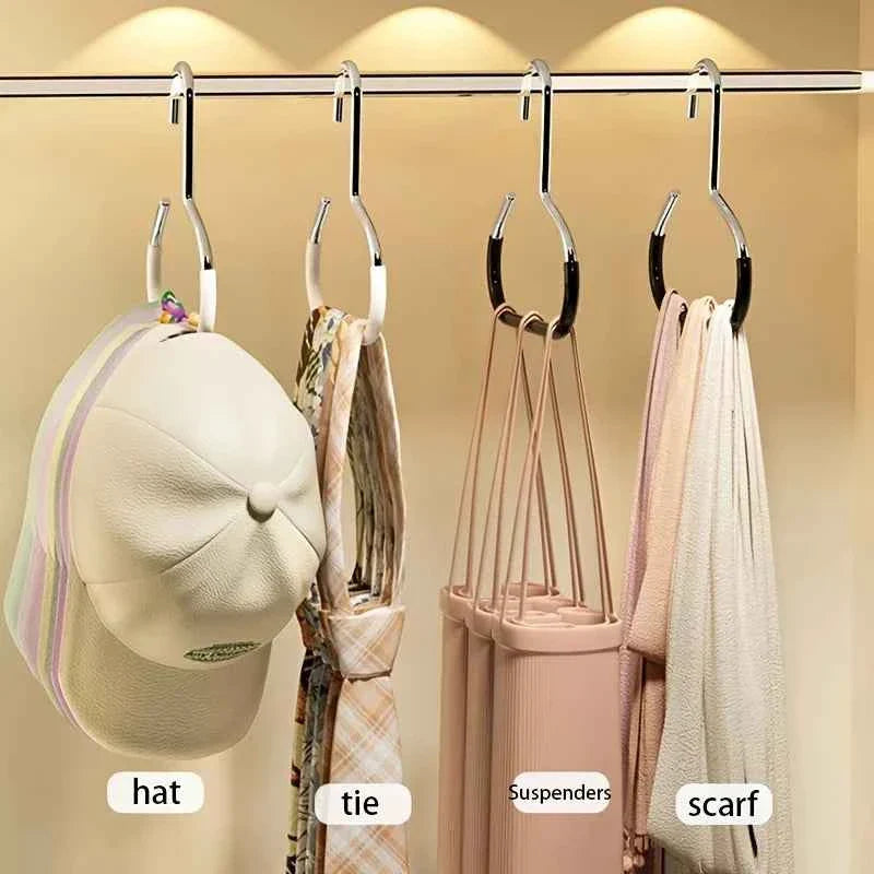 Manganese Steel Round Hooks - 1/2/5pcs Versatile Strong Hooks for Hats, Ties, Scarves & Bags