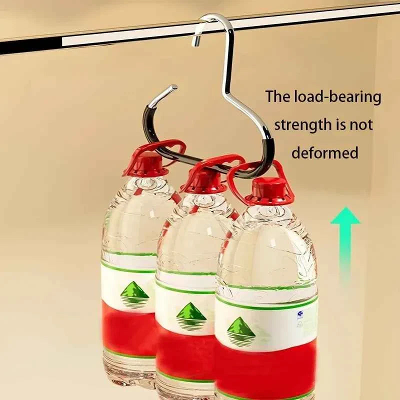 Manganese Steel Round Hooks - 1/2/5pcs Versatile Strong Hooks for Hats, Ties, Scarves & Bags
