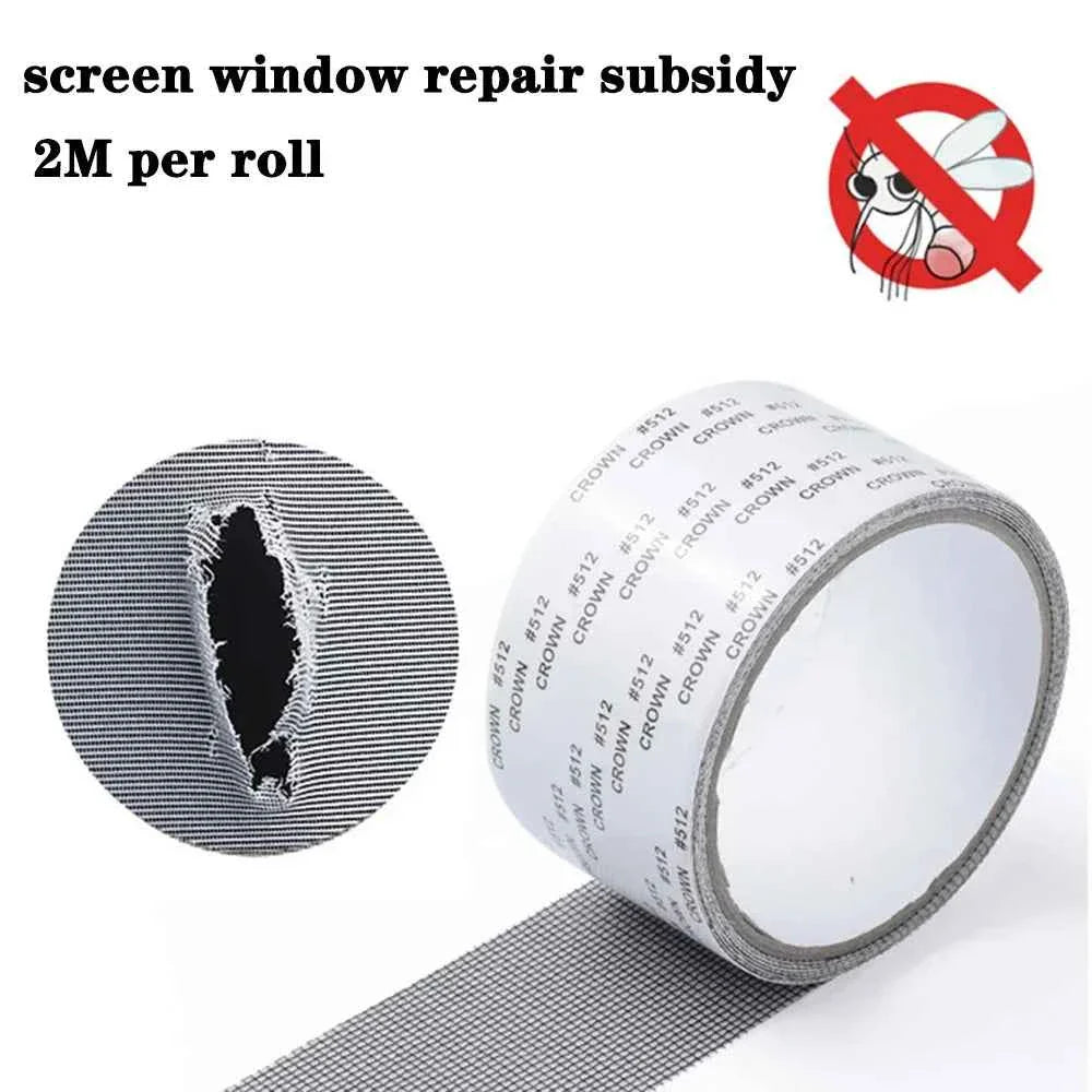 Mosquito Net Window Screen Repair - Easy-to-Apply Waterproof Self-Adhesive Mesh Patch