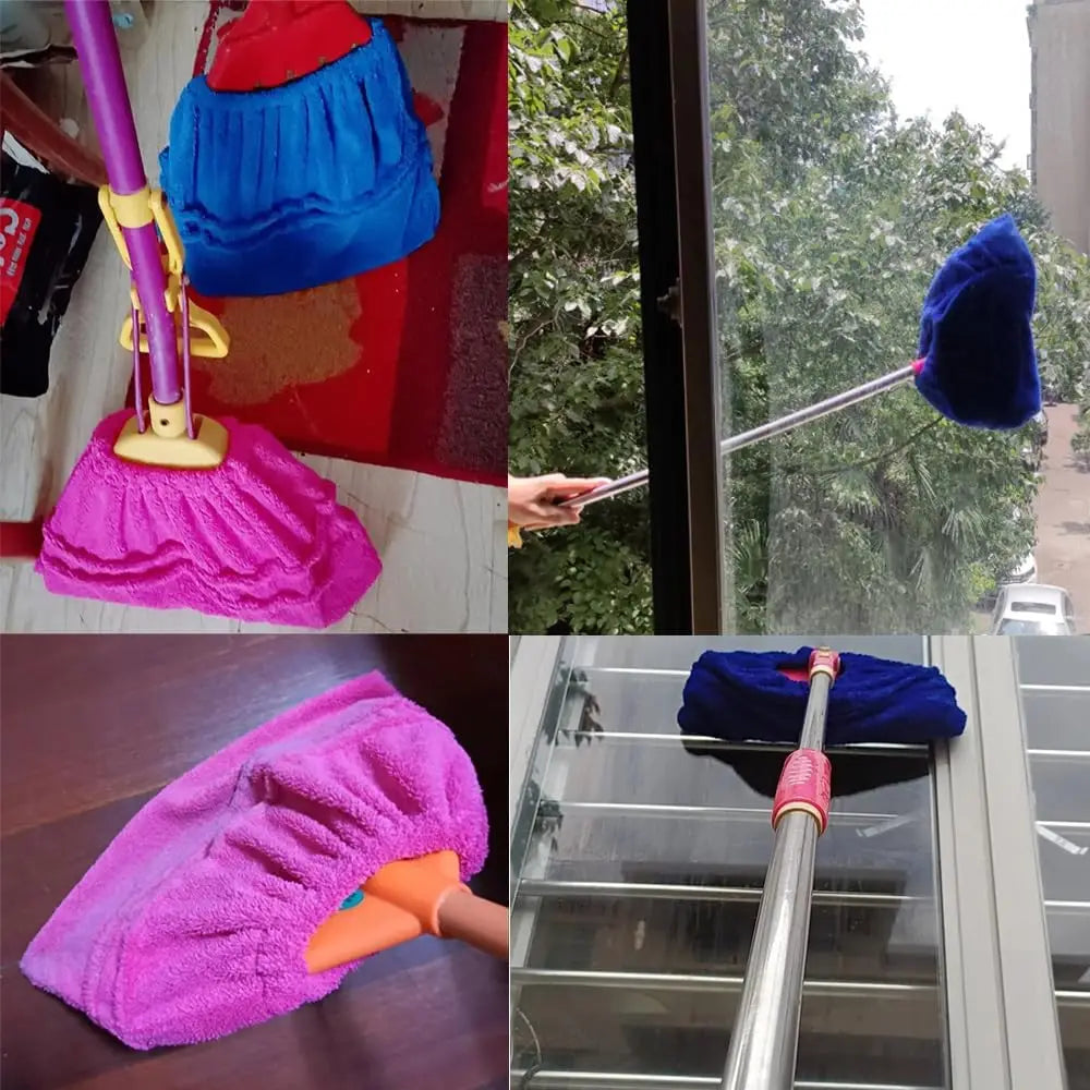 Multifunctional Floor Mop Cover - Reusable Ultra-Fine Fiber Coral Fleece for Effective Household Cleaning