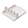 Kitchen Utensil Holder - Plastic Spoon Holder Rack Shelf Organizer for Forks, Spatulas, and Chopsticks