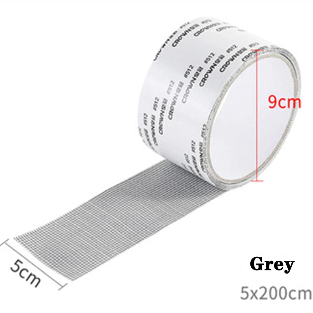 Mosquito Net Window Screen Repair - Easy-to-Apply Waterproof Self-Adhesive Mesh Patch