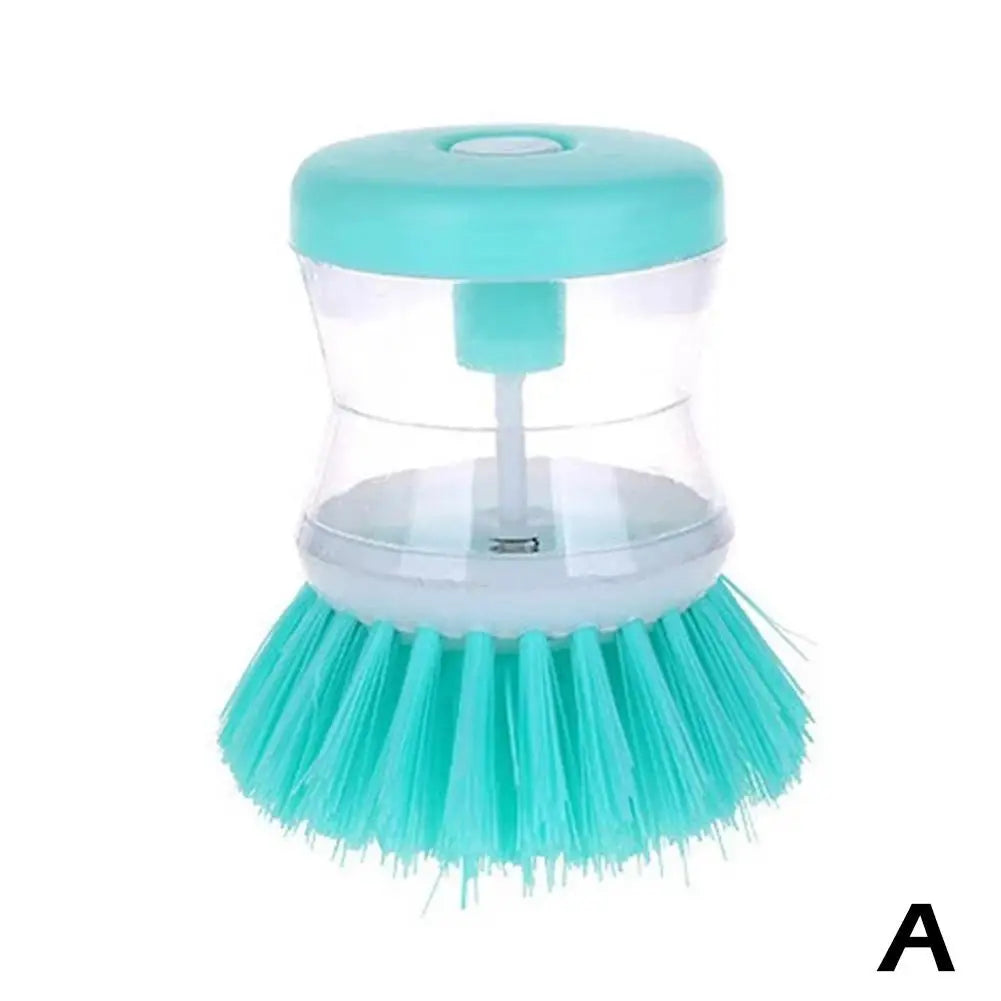 Kitchen Dish Brush with Soap Dispenser - Astronaut Design Washing Utensils and Household Cleaning Accessory