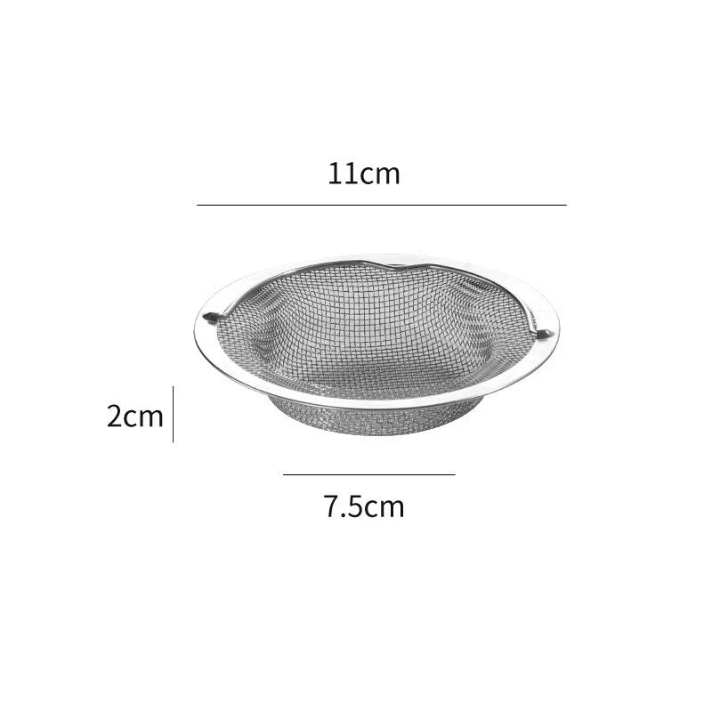 Stainless Steel Sink Strainer - Thickened Anti Clog Drain Filter, Universal Leak Proof Mesh for Sink Basket Debris Catcher