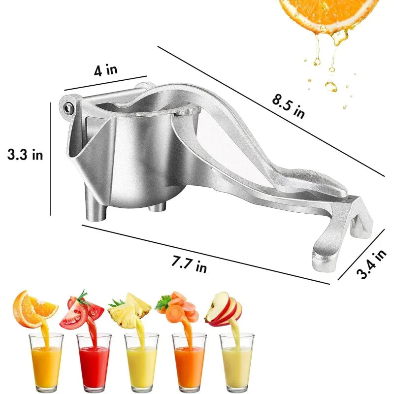 Manual Citrus Juicer - Premium Quality Heavy Duty Metal Alloy Fruit Juice Squeezer Extractor Tool