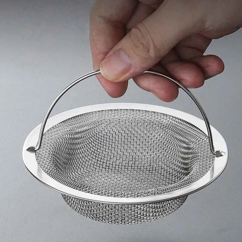 Stainless Steel Sink Strainer - Thickened Anti Clog Drain Filter, Universal Leak Proof Mesh for Sink Basket Debris Catcher