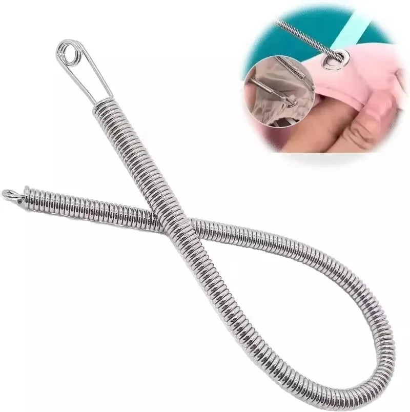 Bendable Drawstring Threader Clip for Pants and Hoodies - Flexible Elastic Band Lace Cord DIY Sewing Accessory