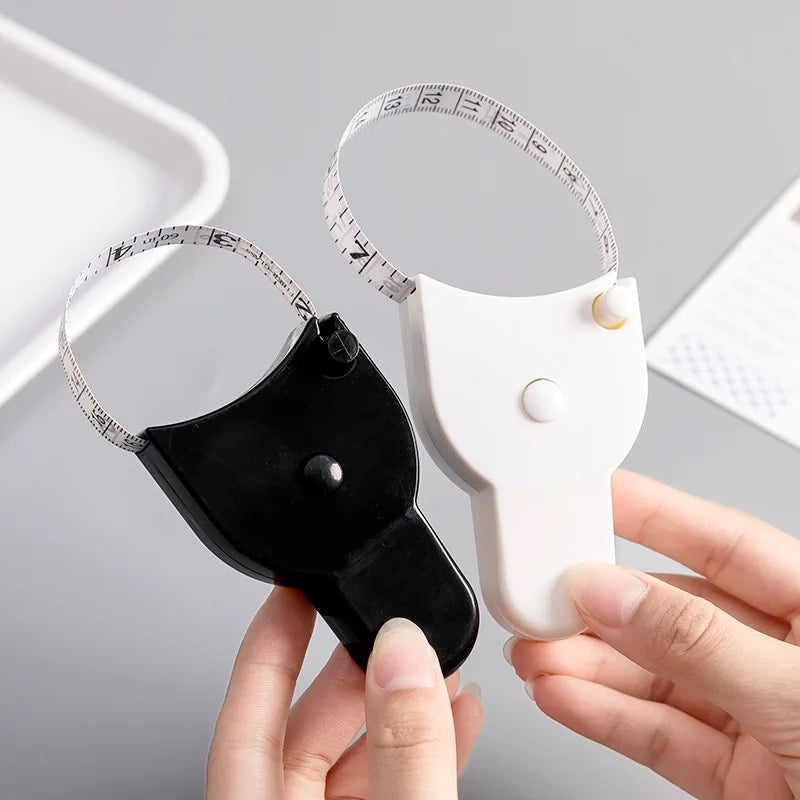 Portable Fitness Tape Measure - Telescopic Health Tool with Handle and Torch for Waist Circumference