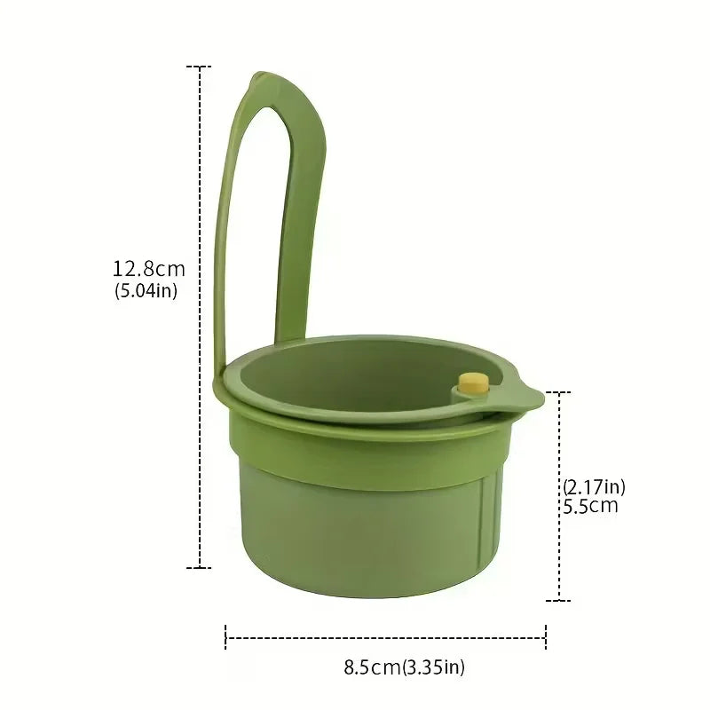 Press-Type Drain Basket for Kitchen & Bathroom | Multi-Functional Food Strainer & Sink Organizer