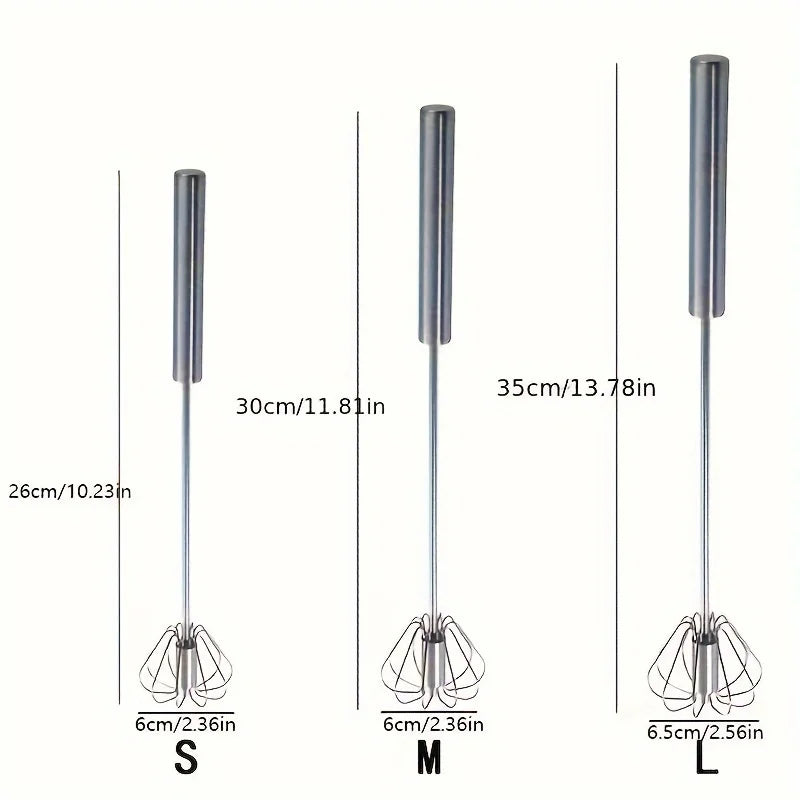 Stainless Steel Egg Beater for Effortless Mixing, Stirring, and Beating in Kitchen Baking
