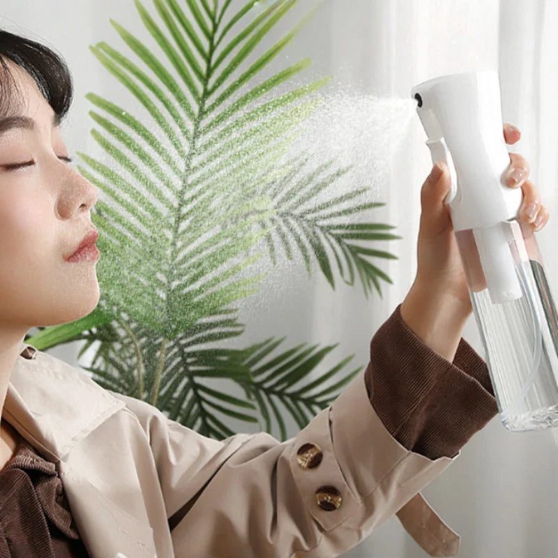 High Pressure Spray Bottle for Hair Care and Makeup - Continuous Mist Water Replenishing Spray Bottle
