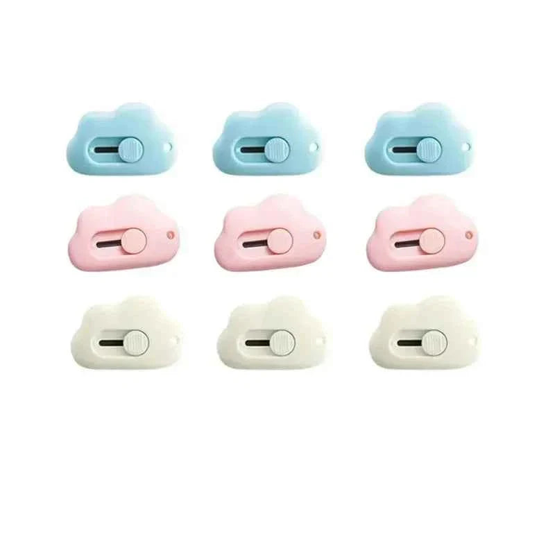 Cute Rabbit Cloud Color Mini Portable Paper Cutting Machine - Practical Razor Blade Office Stationery