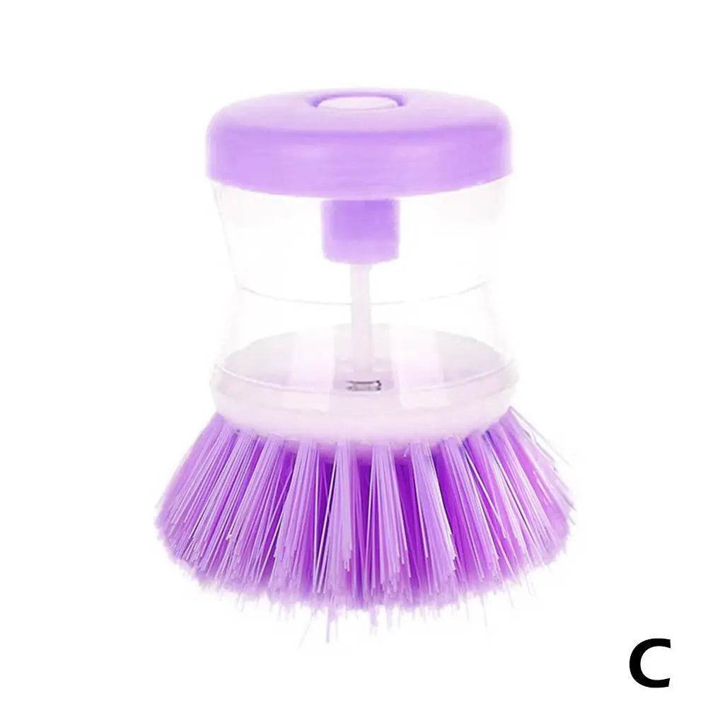 Kitchen Dish Brush with Soap Dispenser - Astronaut Design Washing Utensils and Household Cleaning Accessory