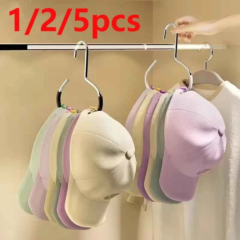 Manganese Steel Round Hooks - 1/2/5pcs Versatile Strong Hooks for Hats, Ties, Scarves & Bags