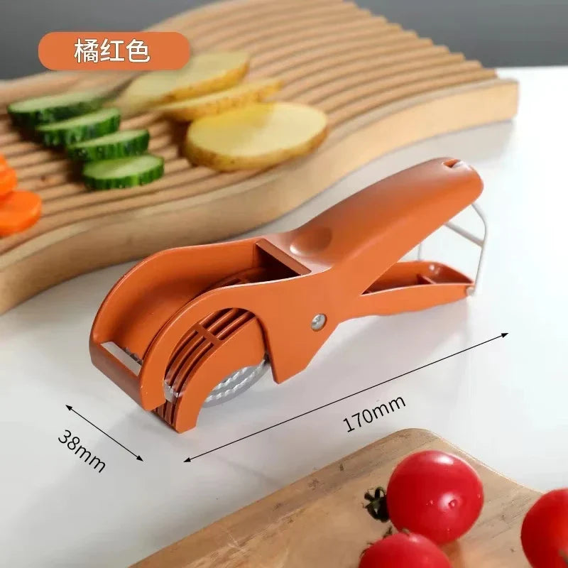 Stainless Steel Vegetable Slicer - 1Pc Multi-Functional Salad Slicer Kitchen Tools and Accessories