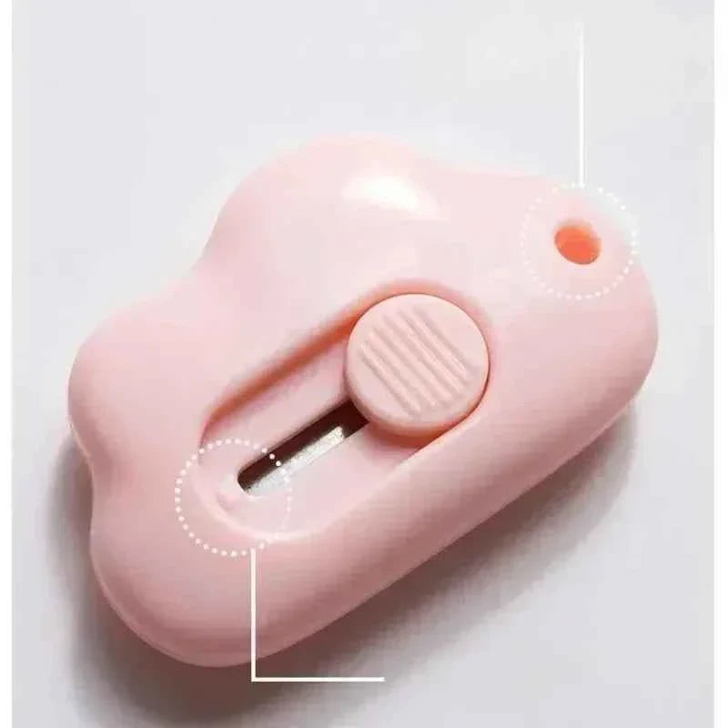 Cute Rabbit Cloud Color Mini Portable Paper Cutting Machine - Practical Razor Blade Office Stationery