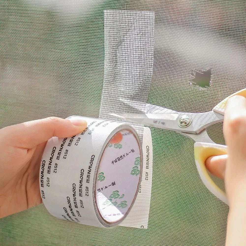 Mosquito Net Window Screen Repair - Easy-to-Apply Waterproof Self-Adhesive Mesh Patch