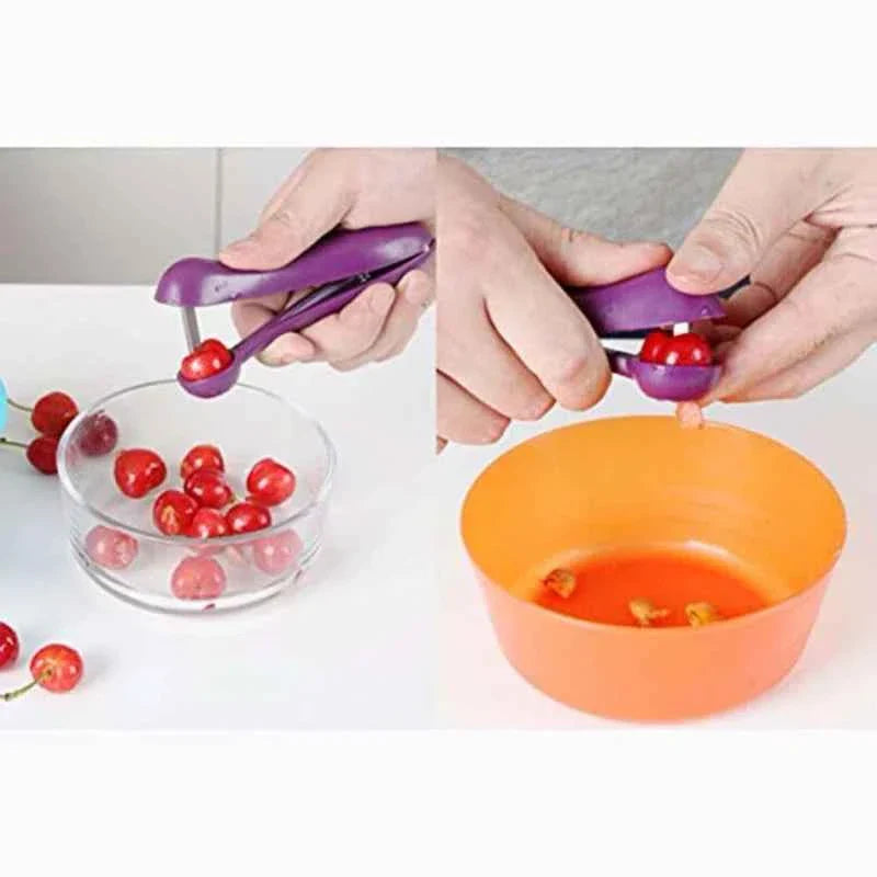 Brand New Cherry Fruit Pit Remover Tool - Efficient Olive and Seed Remover for Fruits and Vegetables
