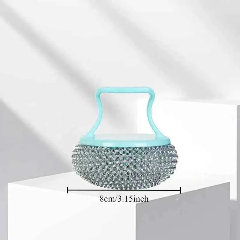 3PCS Stainless Steel Cleaning Brush Set - Detachable Ball Brush for Non-stick Pots and Pans