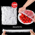 100pcs Disposable Food Covers for Fresh-Keeping Kitchen Storage