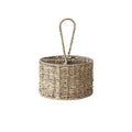 Hand-Woven Seagrass Caddy w/ 4 Sections. Natural